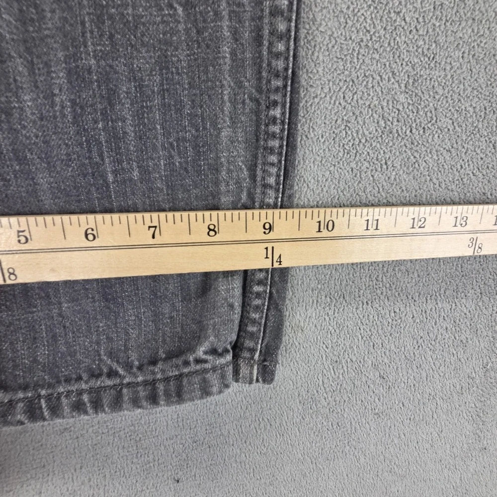Levis 569 Jeans Mens Gray Charcoal Wash Relaxed Straight Zip Fly Fits 34x28